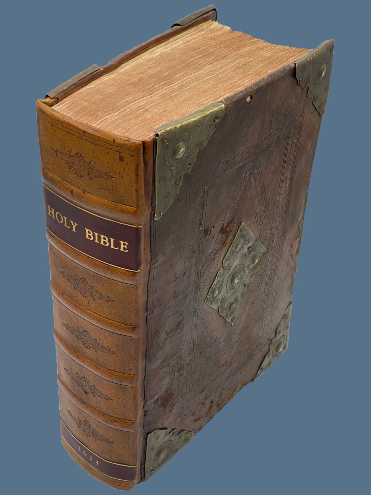 Bible, English, King James Version, London, 1617, eighteenth-century calf  with metalwork, Books, Manuscripts and Music from Medieval to Modern, 2022