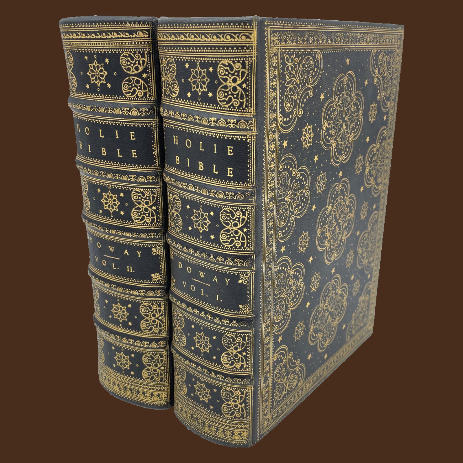  Elaborate gilt-tooling was added to covers and spines for decoration. 