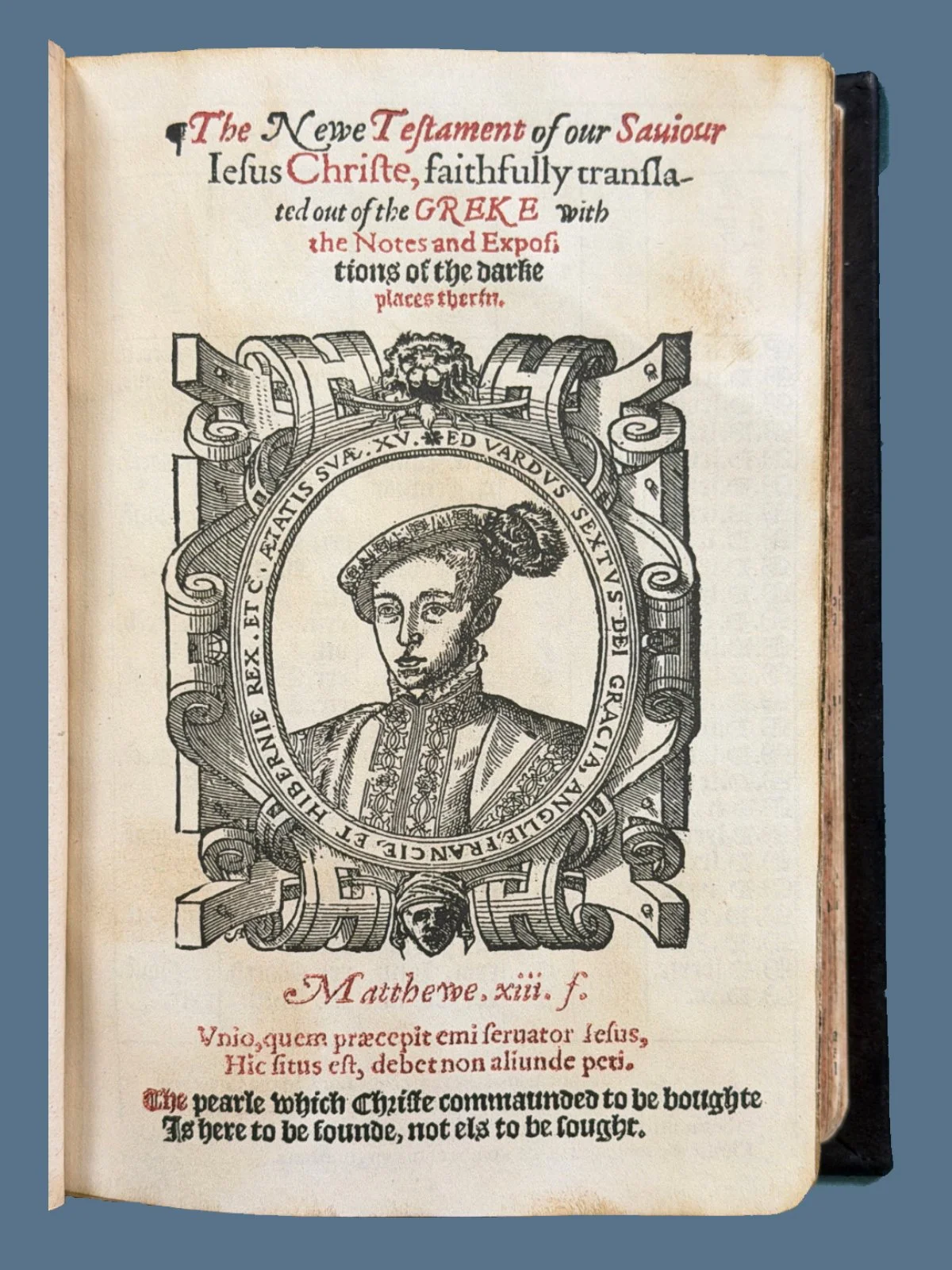 1566 Tyndale New Testament Title Page