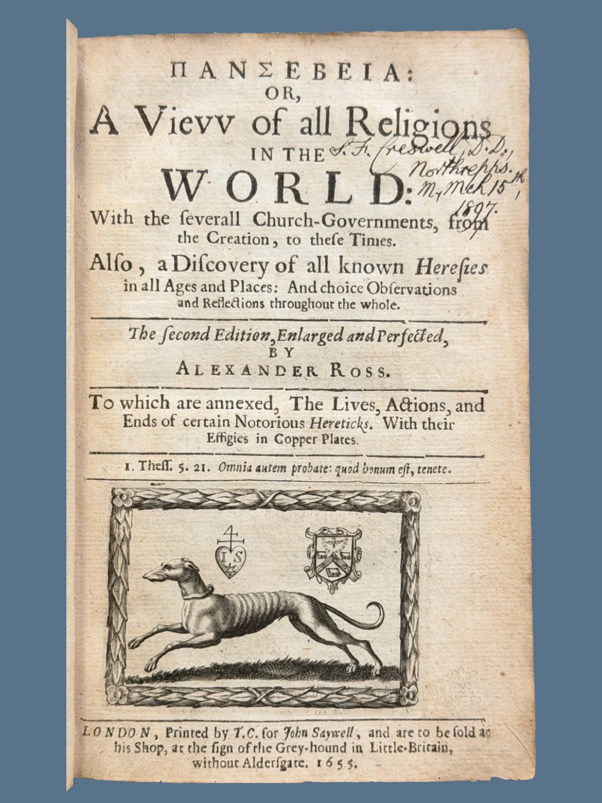 Pansebeia: A View of All Religions of the World