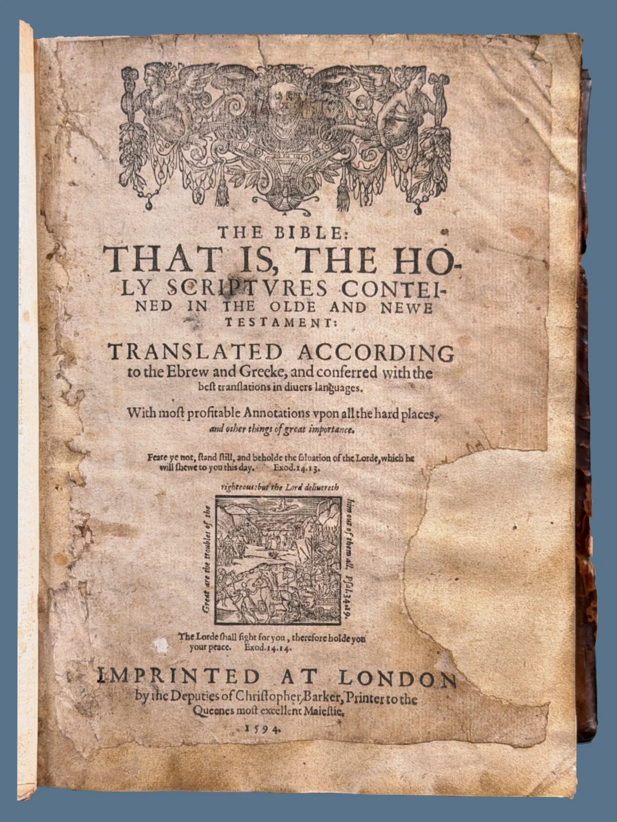 Geneva Bible Title Page