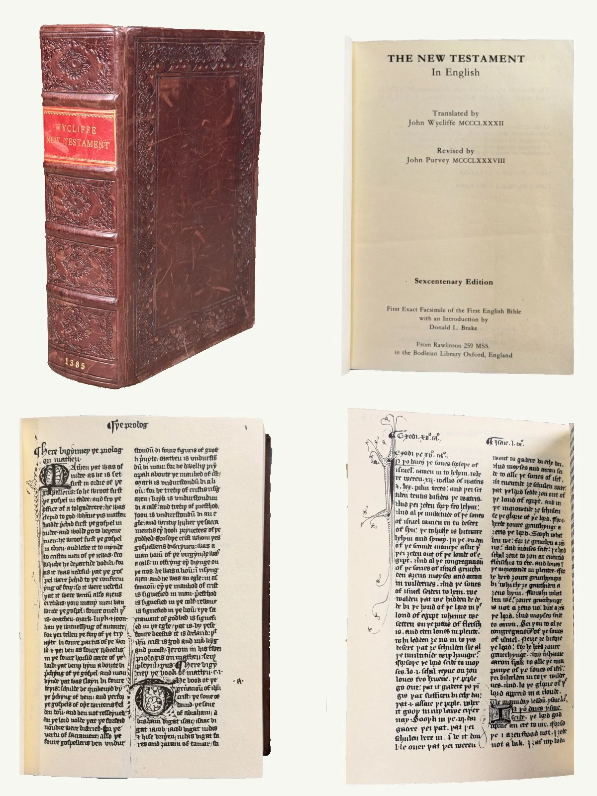 1385 Wycliffe New Testament Facsimile
