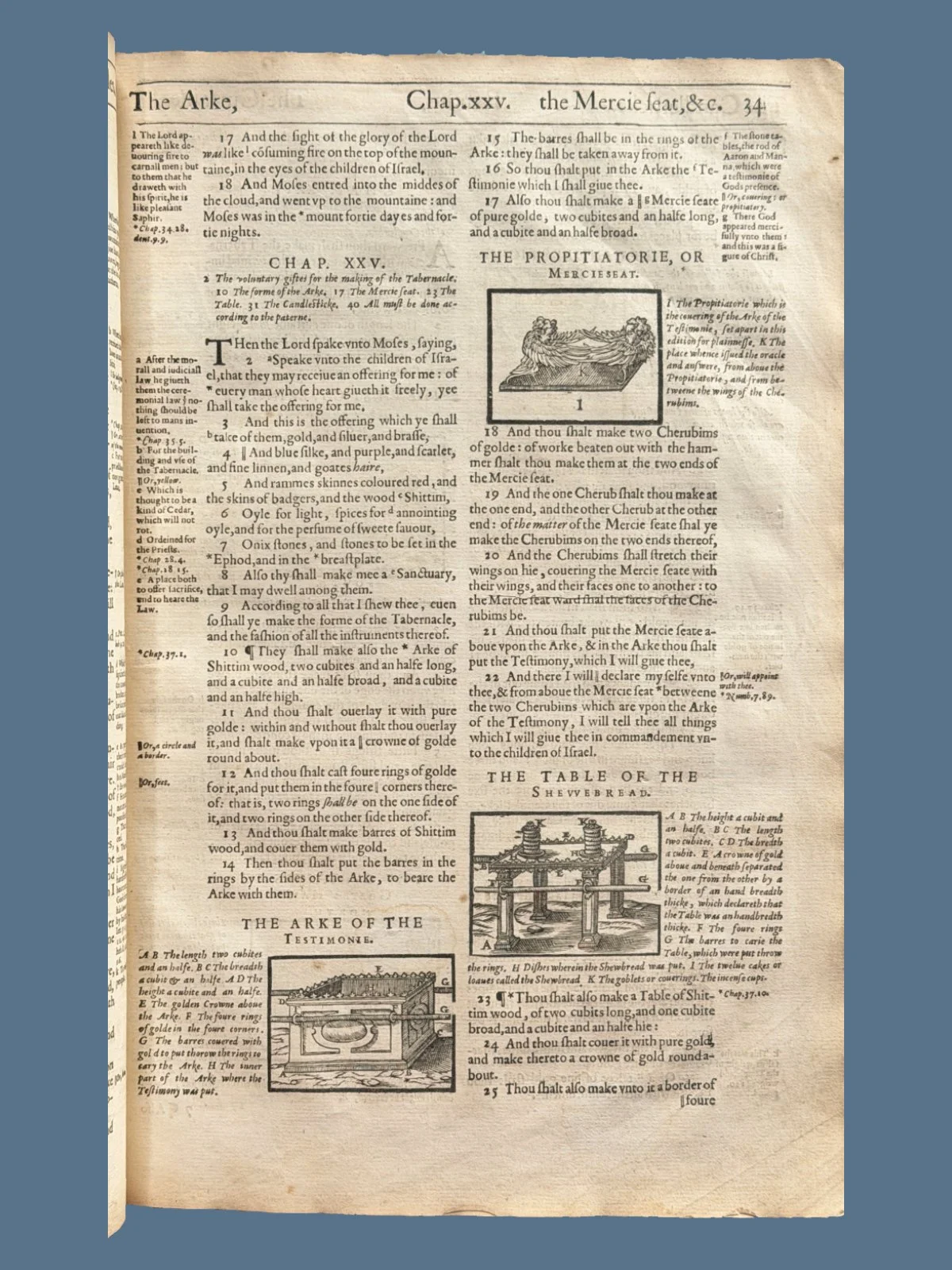 Woodcut Illustrations in a Geneva Bible