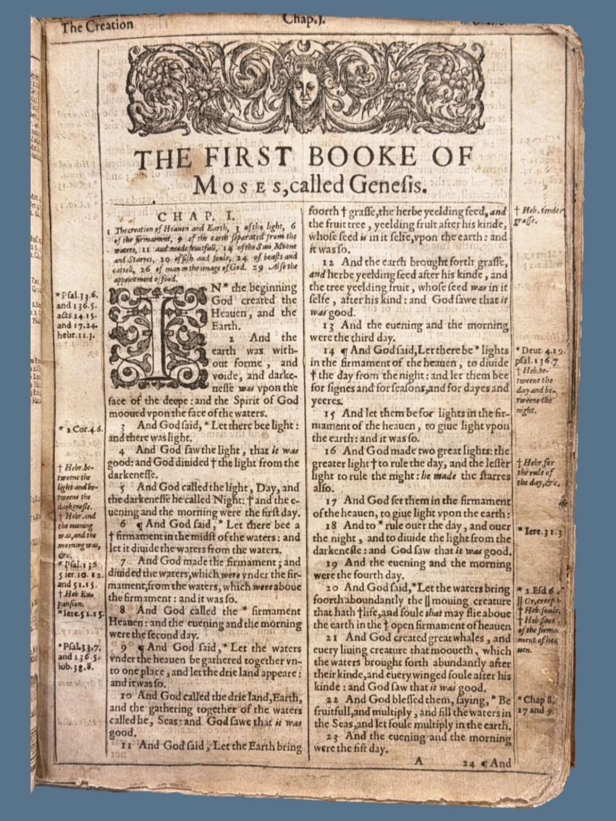 Genesis from a 1611 King James Bible