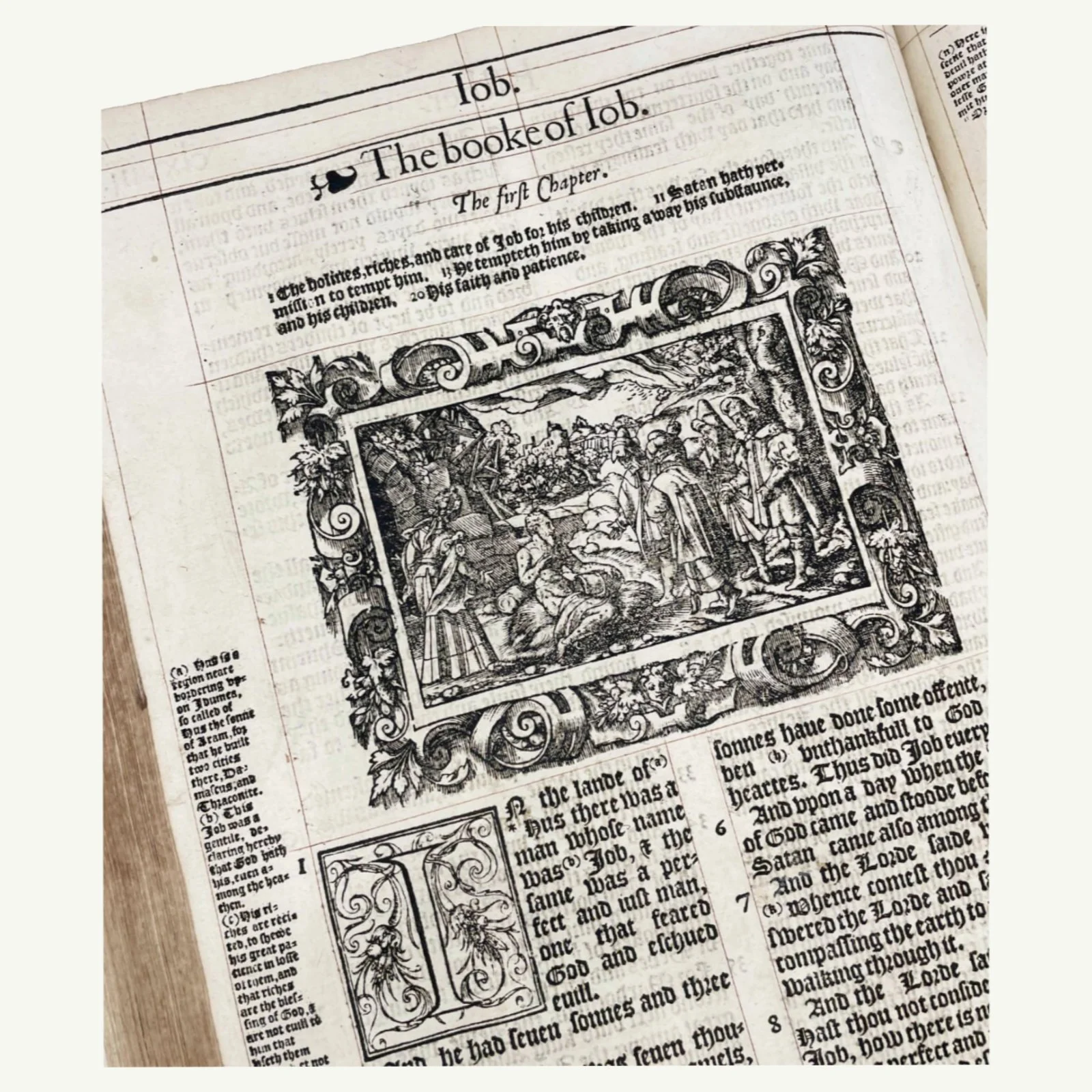 Woodcuts and Typography of the first edition 1568 Bishops' Bible