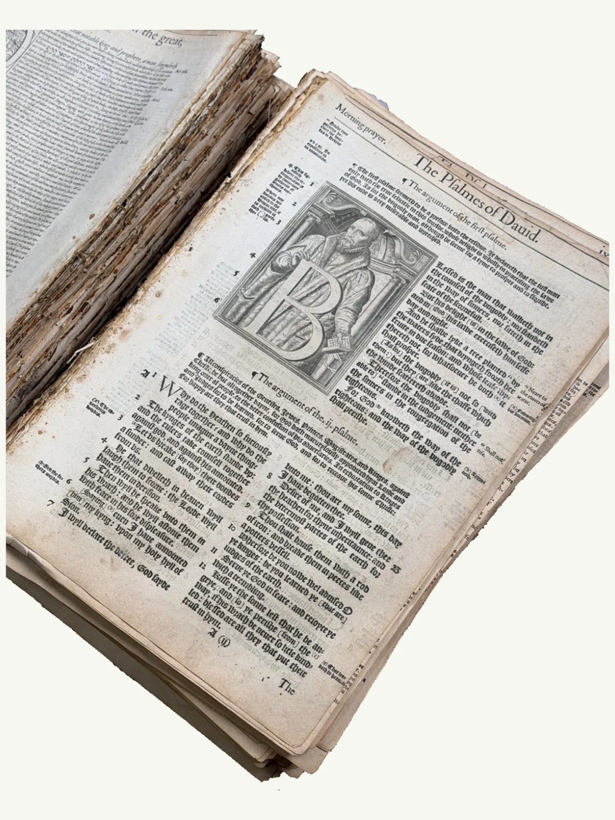 1568 First Edition Bishops' Bible Page - An Old Testament or New Testament Leaf - Select Your Passage