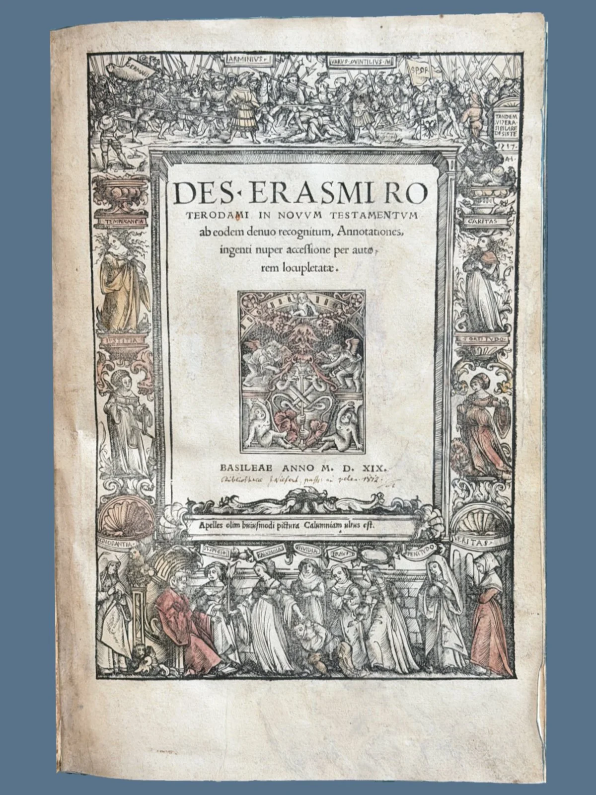 In Novum testamentum ab eodem denuo recognitum, Annotationes, ingenti nuper accessione per autorem locupletatae.