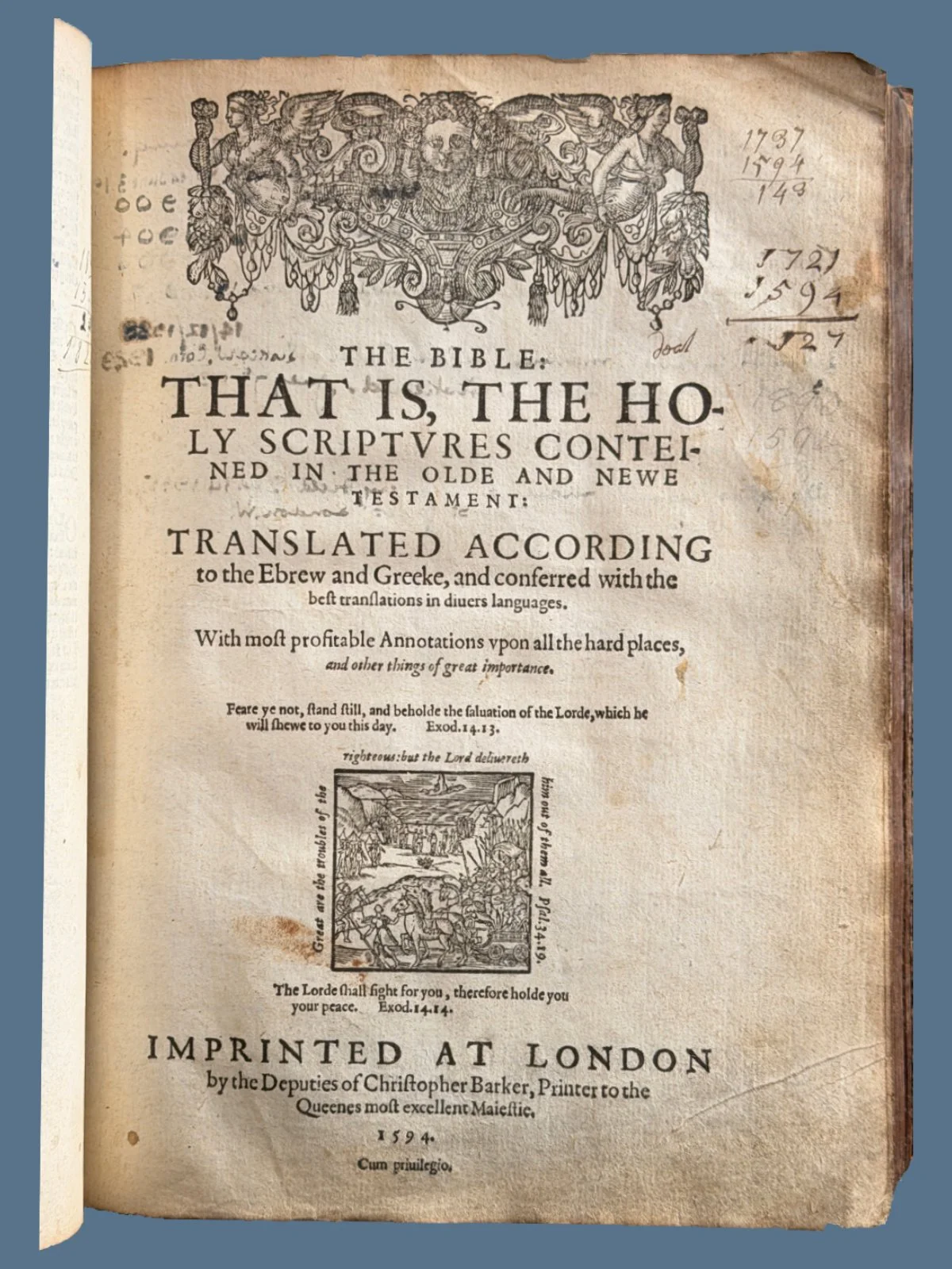 Geneva Bible Title Page