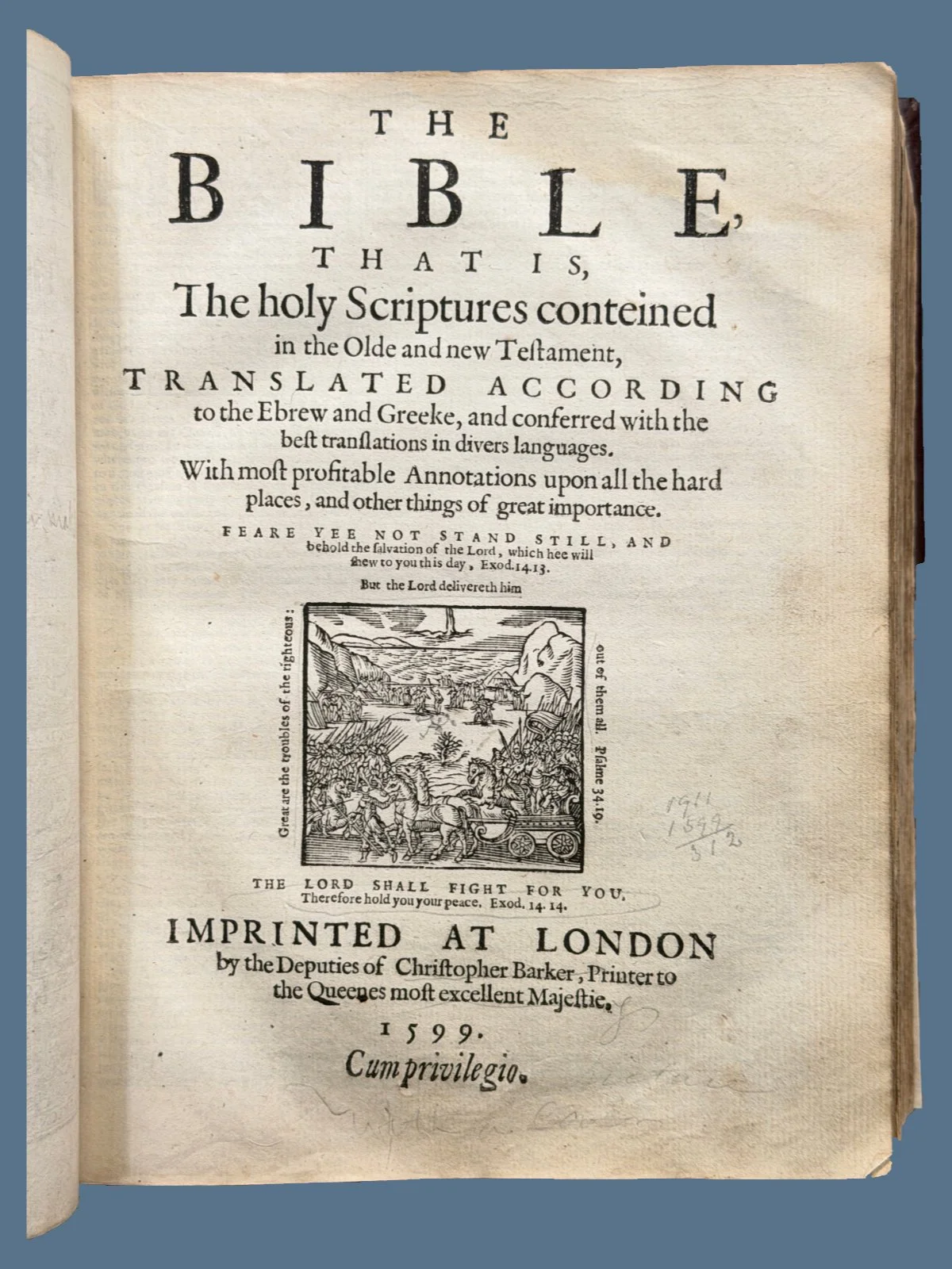 1599 Geneva Bible of the Puritans