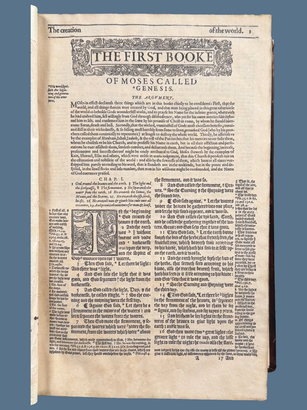 Genesis in a Geneva Bible