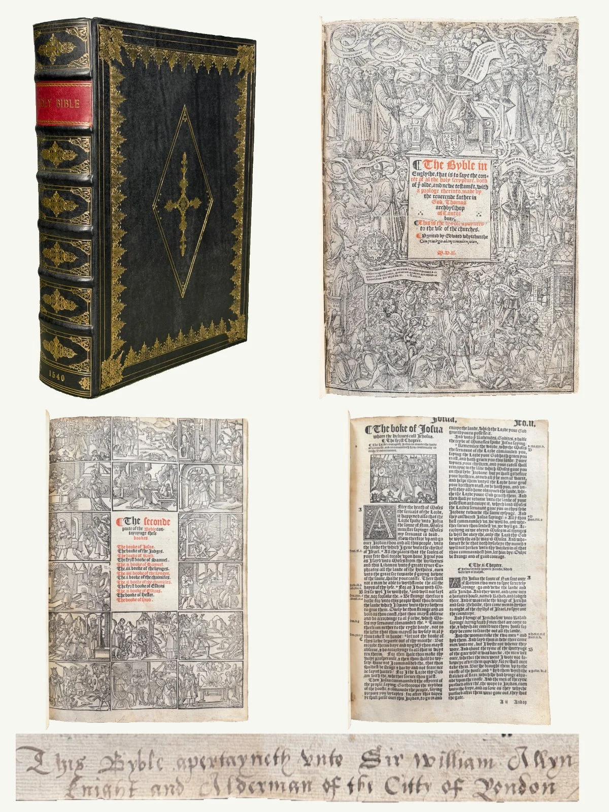 1540 Great Bible – Sir William Allyn Mayor of London’s Copy