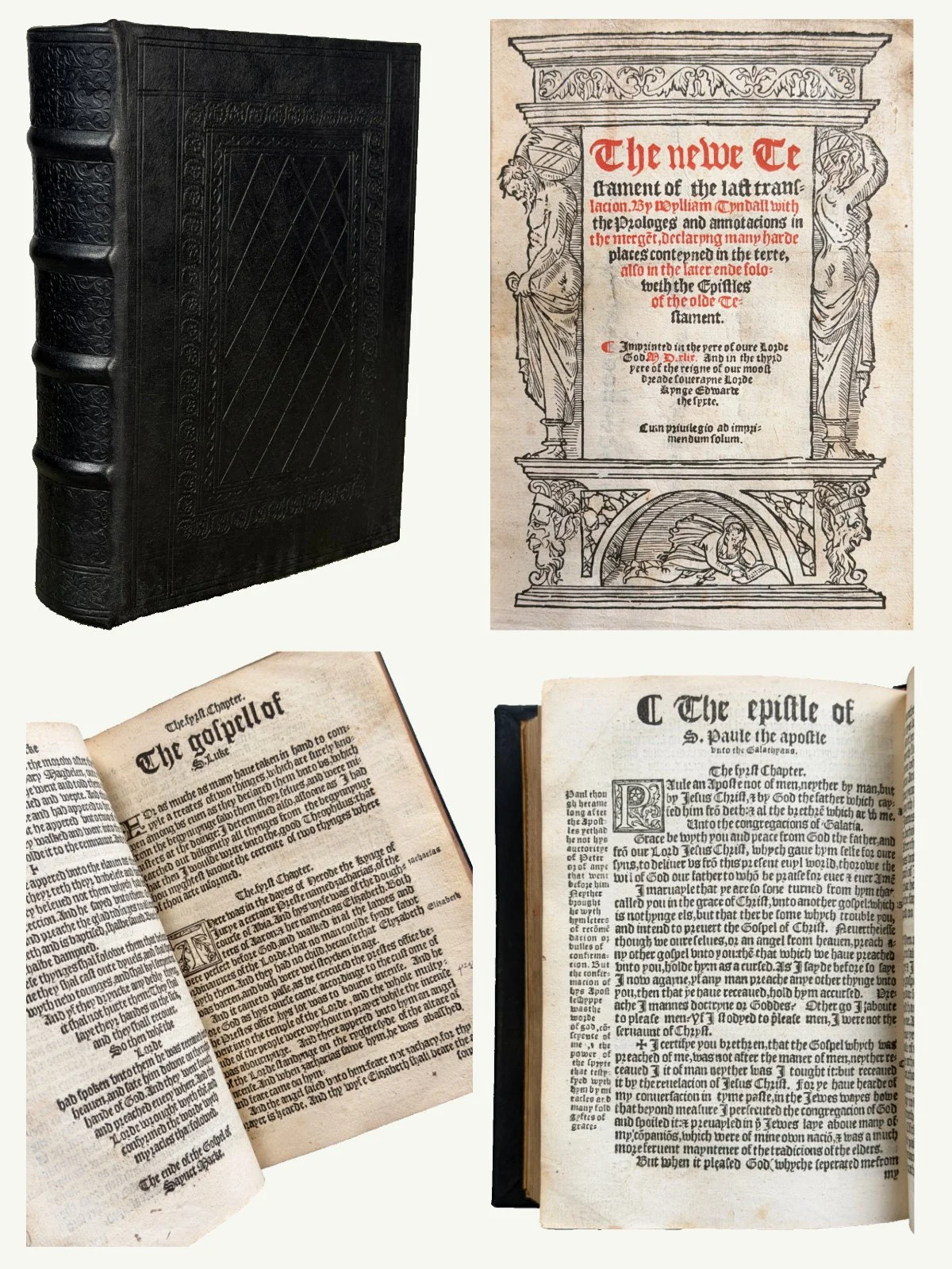 1549 Rare Quarto Tyndale New Testament with Gifford and Anderson Provenance