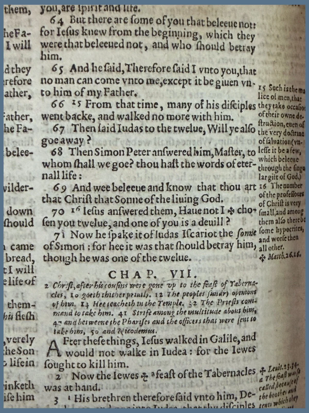 Bible Misprint Judas for Jesus