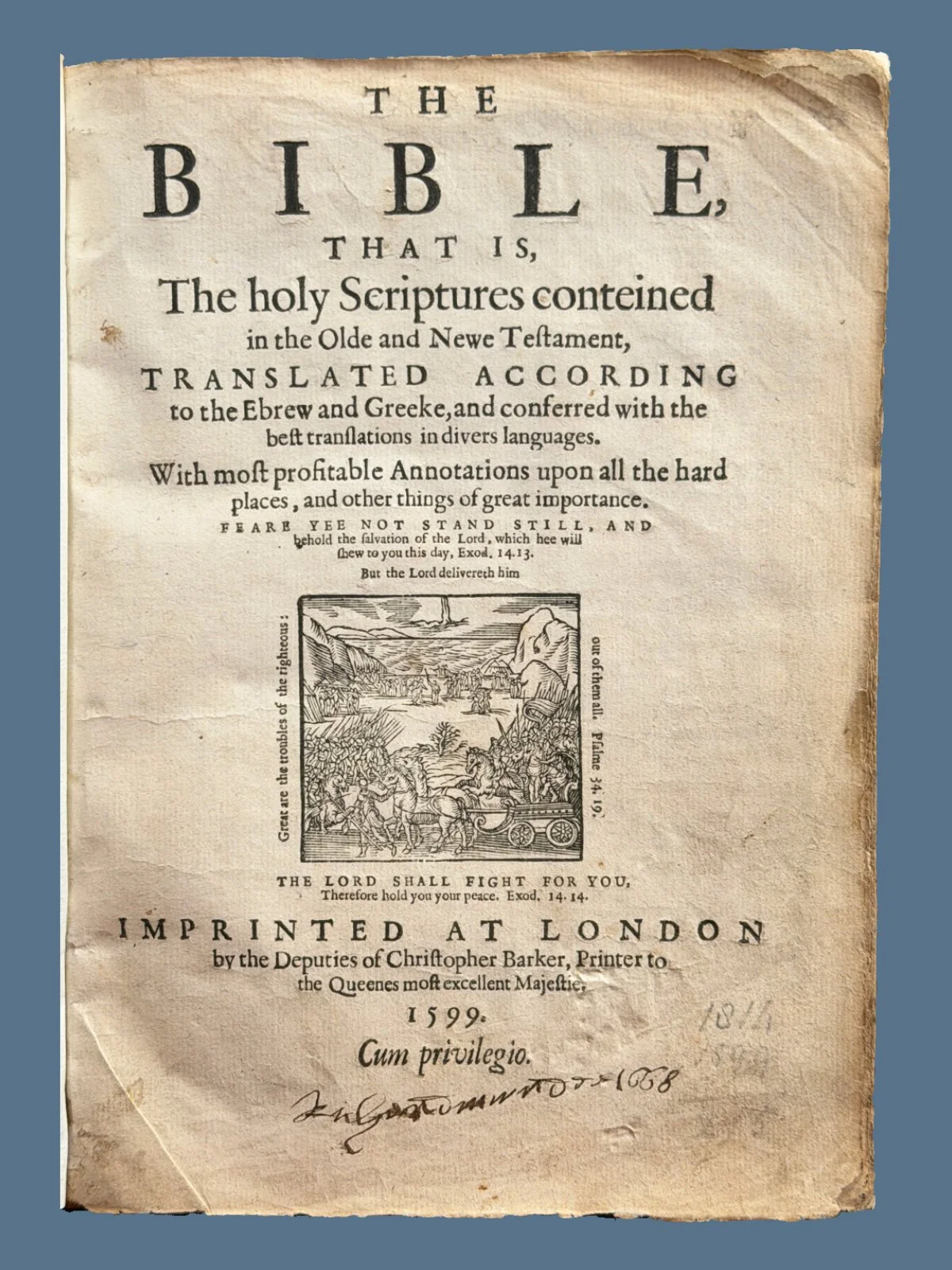 Geneva Bible Title Page