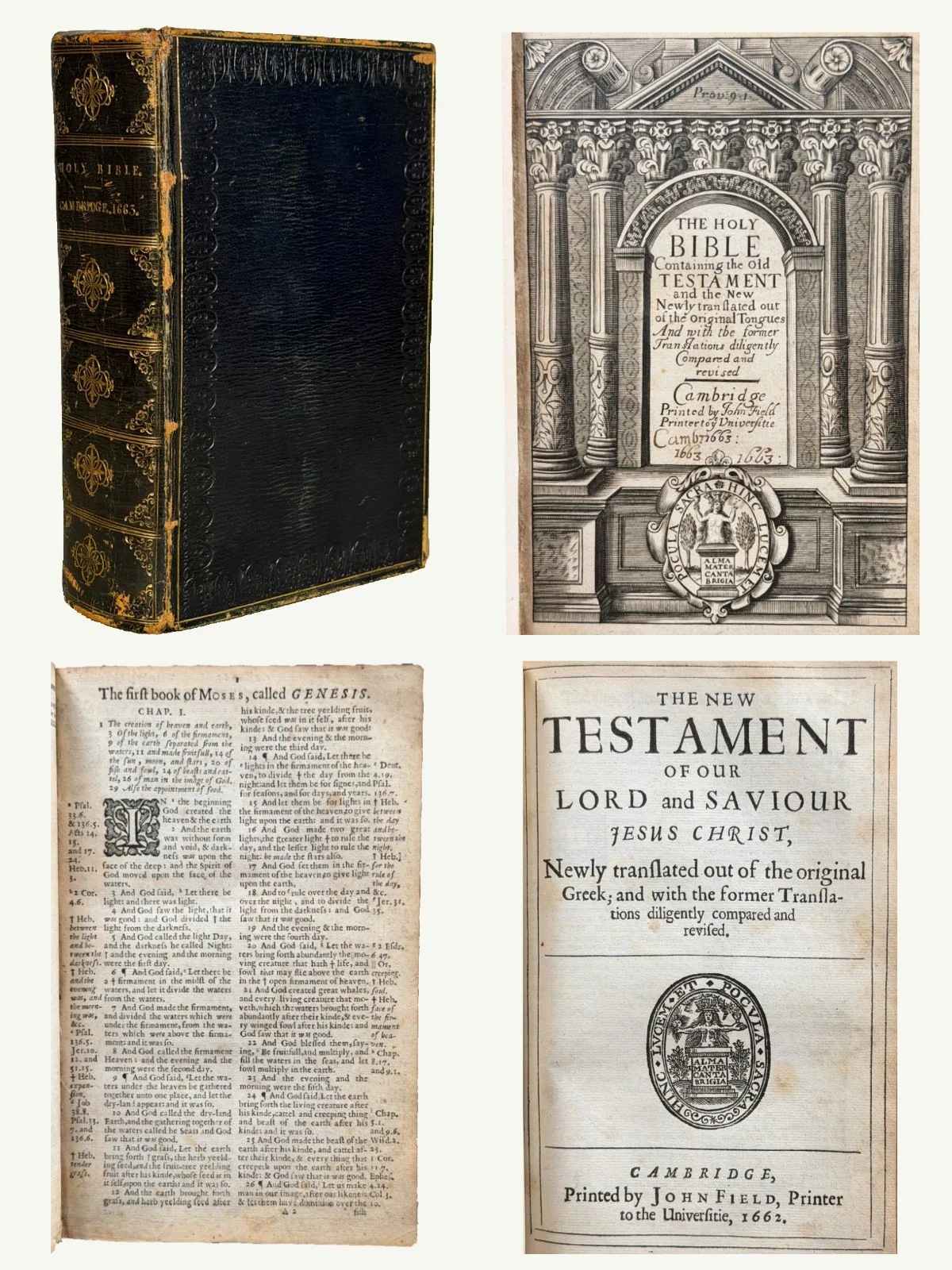 1663 Cambridge King James Bible in Contemporary Binding