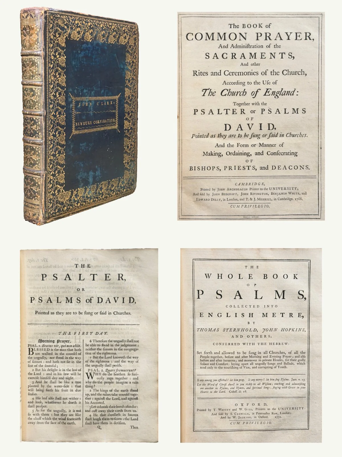 1768 Quarto Book of Common Prayer in Period Binding