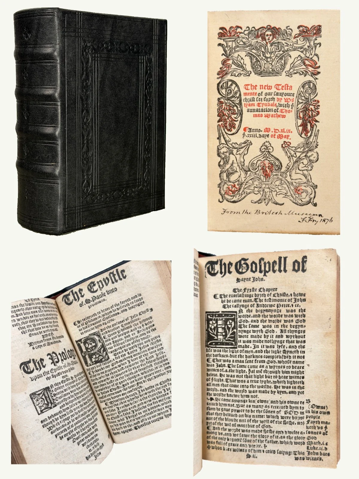 1549 Rare Octavo Tyndale New Testament with Fry and Gifford Provenance