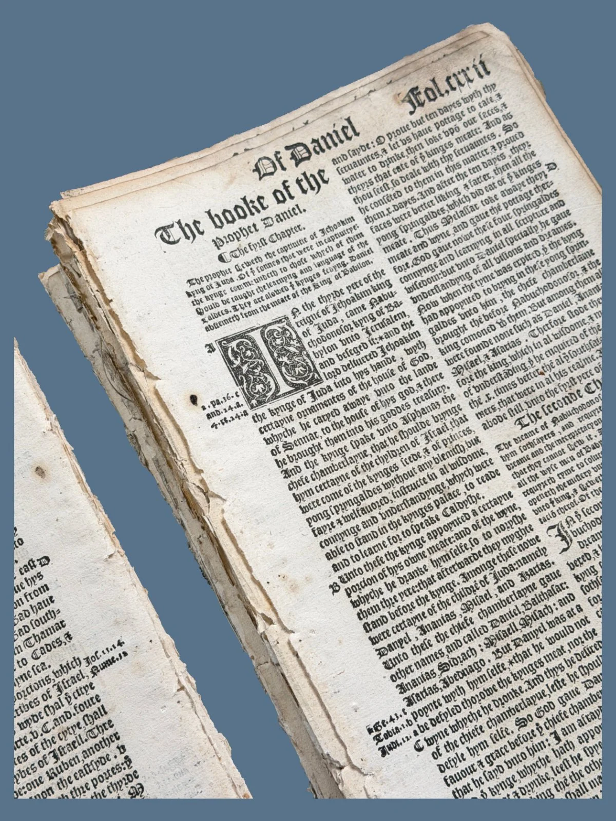 16th Century Bible Leaf