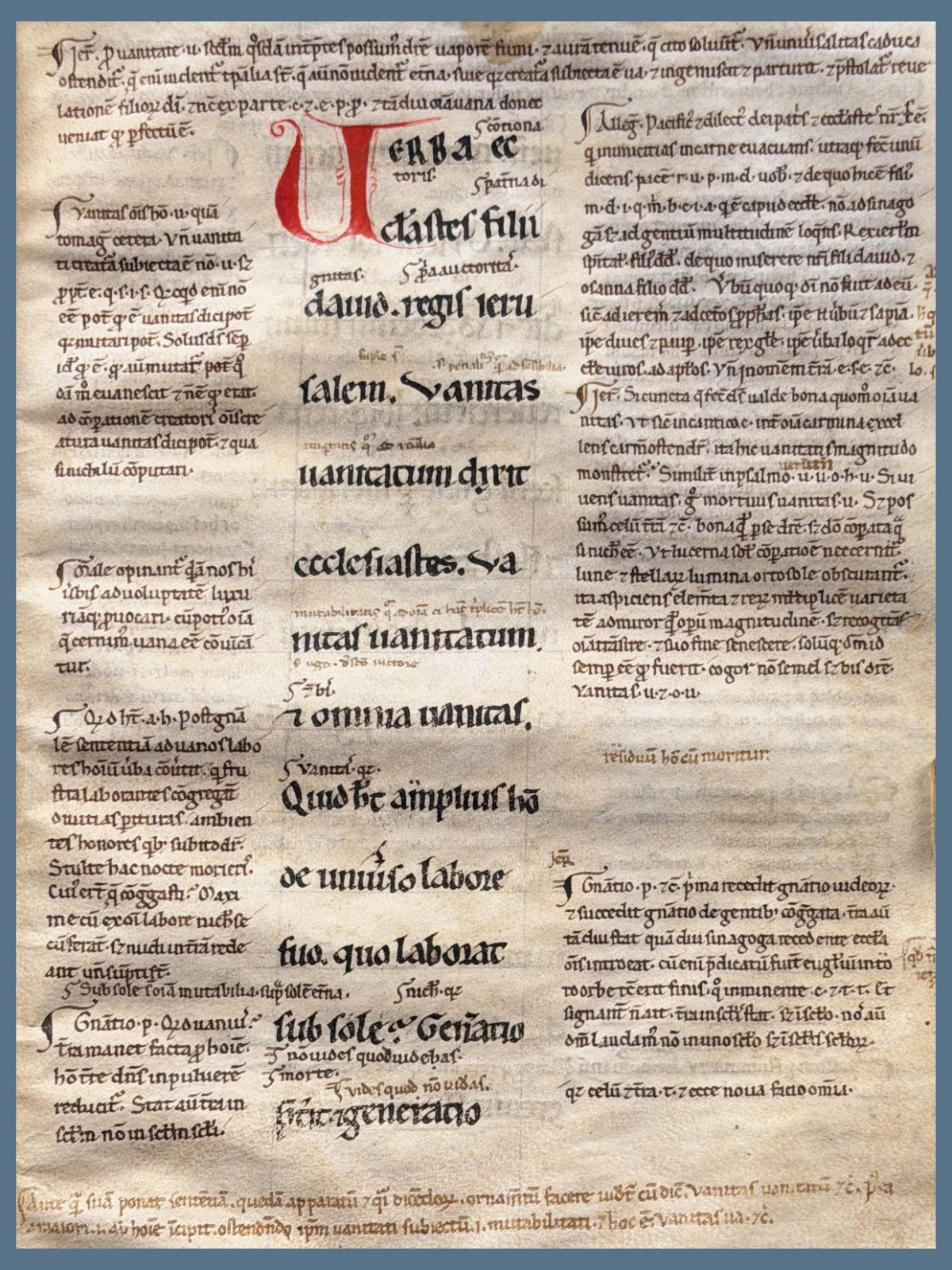 Ecclesiastes from a Glossed Bible