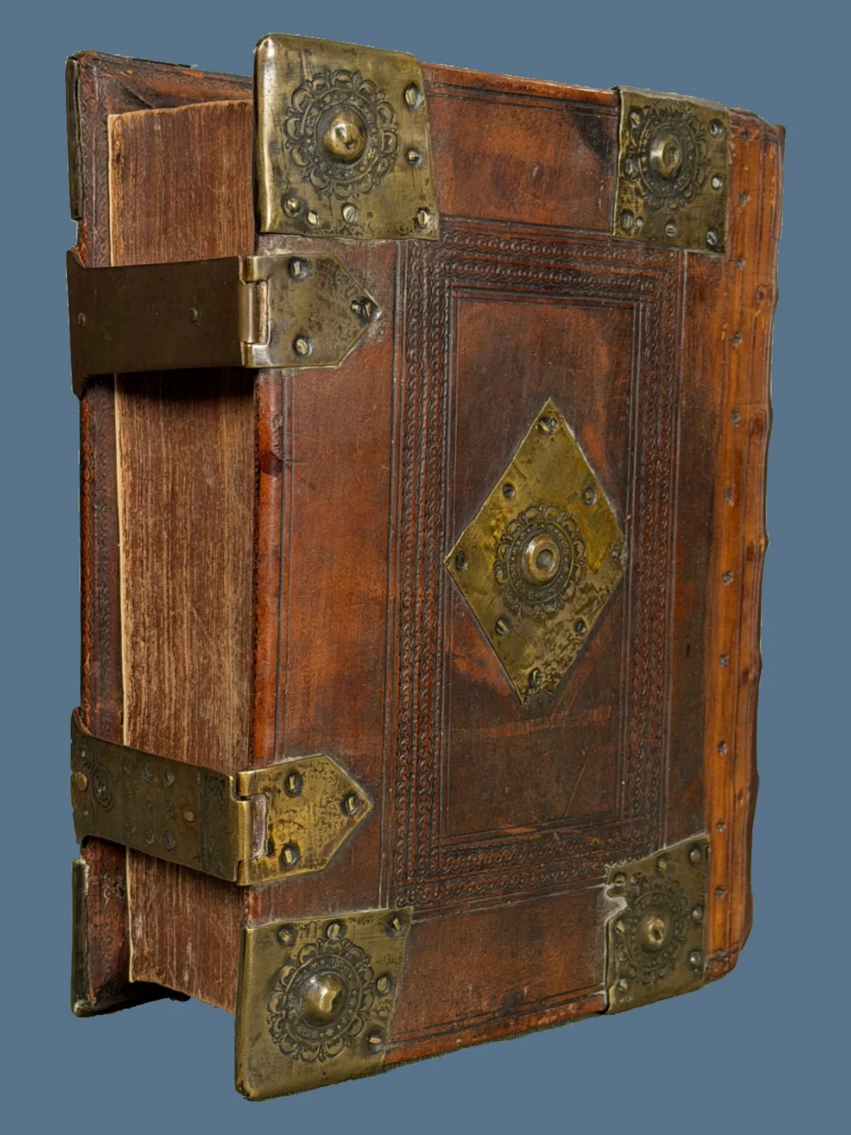 Bible with Metalwork and Clasps