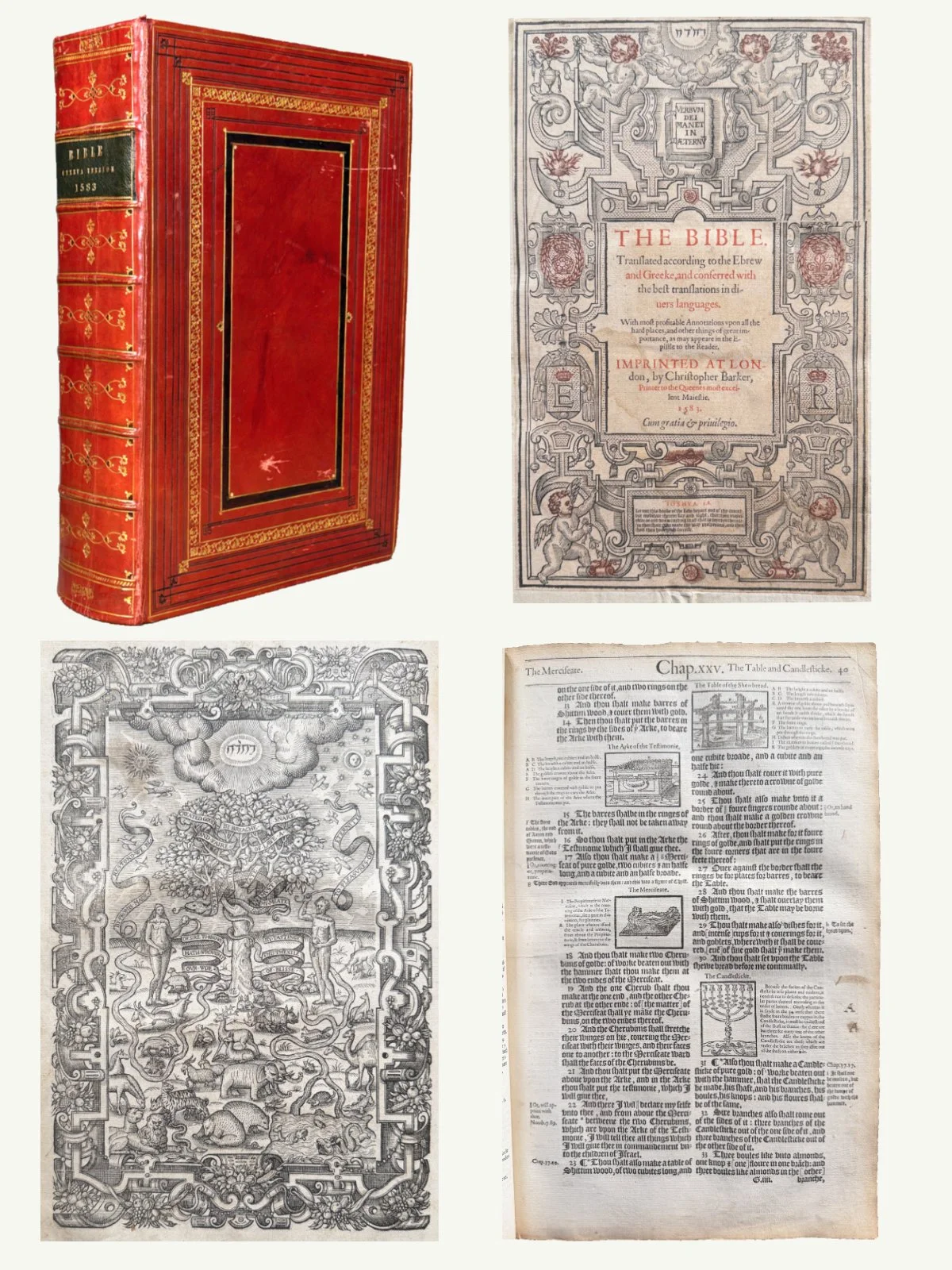 1583 Pulpit Folio Illustrated Geneva Bible – the Grand Noble