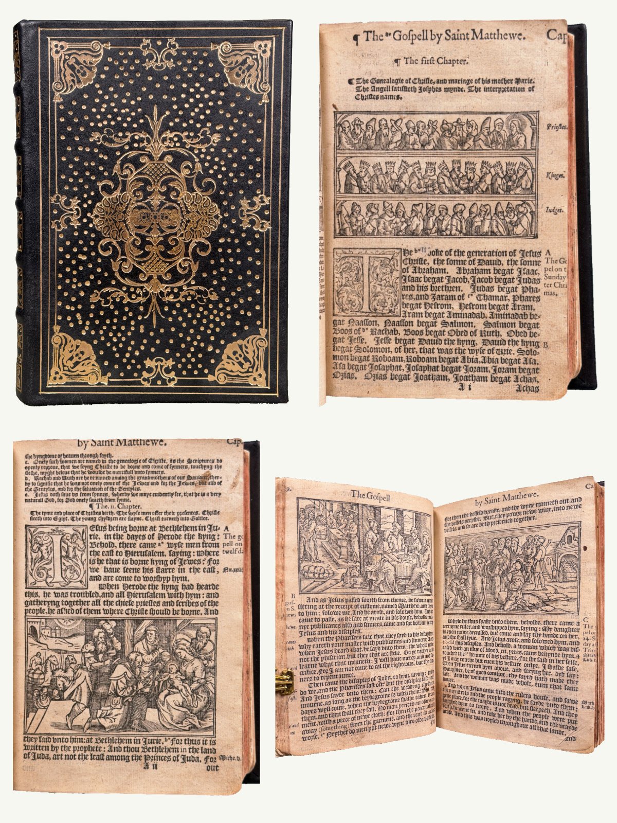 1566 Illustrated Tyndale New Testament - Rare