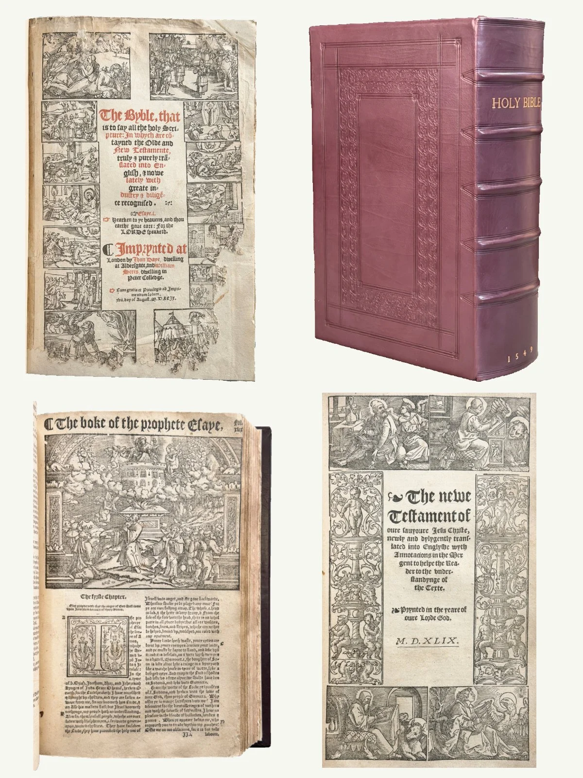 1549 Folio Complete and Illustrated Tyndale-Matthew’s Bible