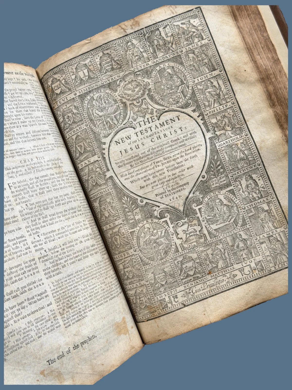 Title Page to 1649 King James Bible