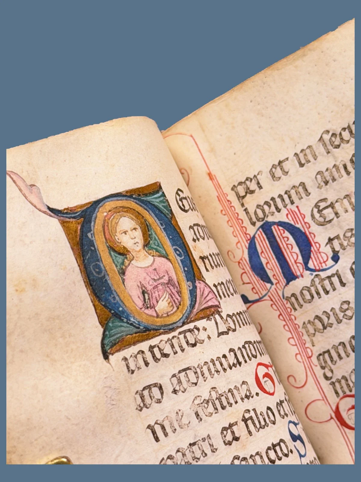 Historiated Initial Book of Hours
