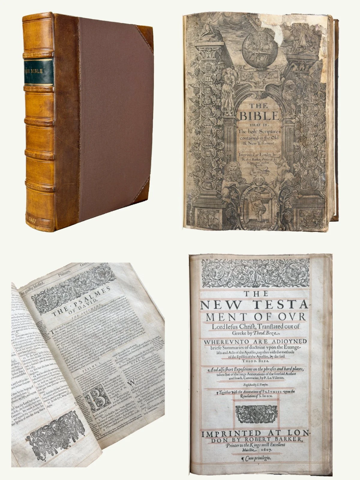 1607 Folio Red-Ruled Illustrated Geneva Bible