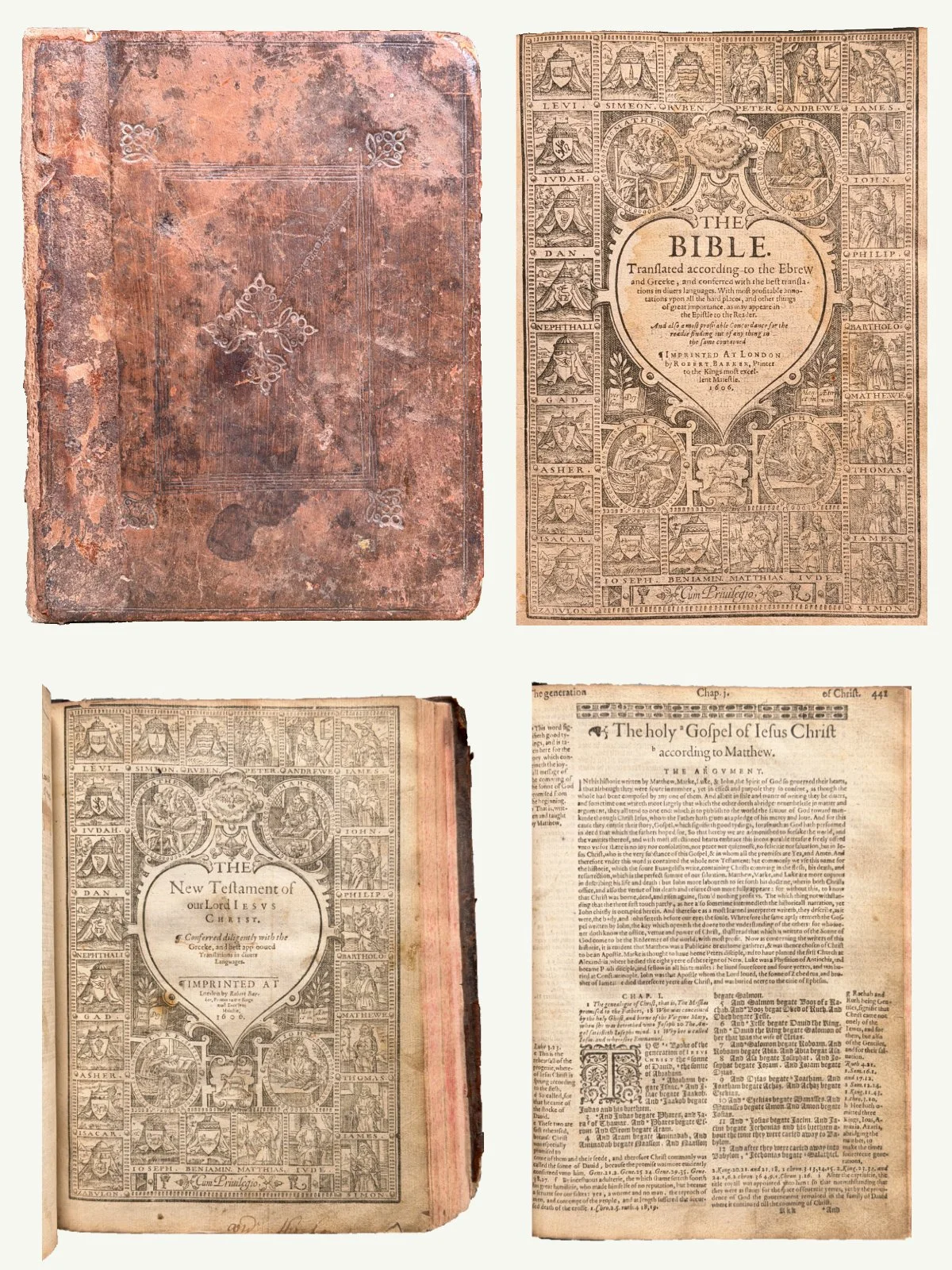 1606 Quarto Complete Black Letter Geneva Bible