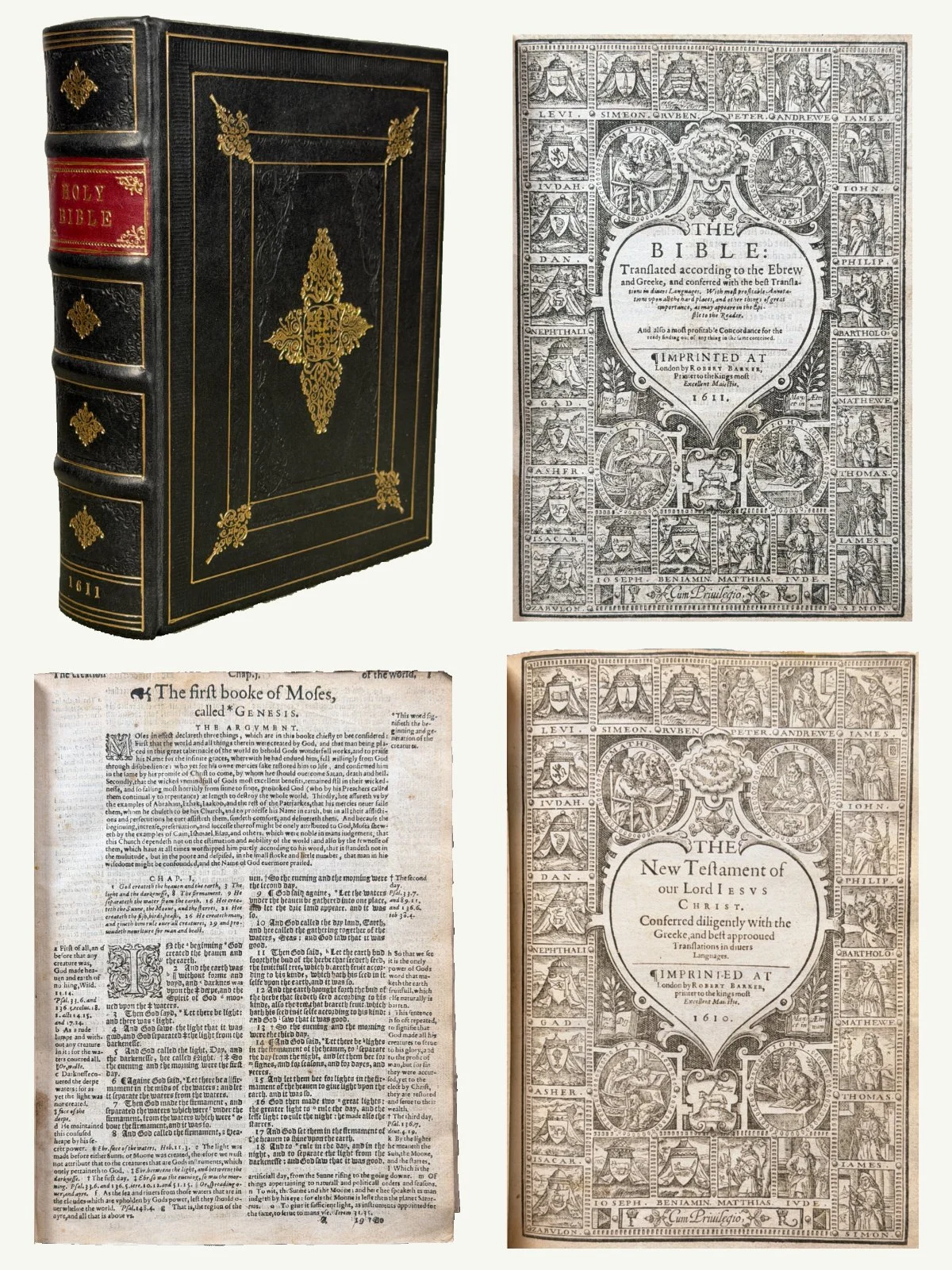 1611 Rebound Black Letter Geneva Bible