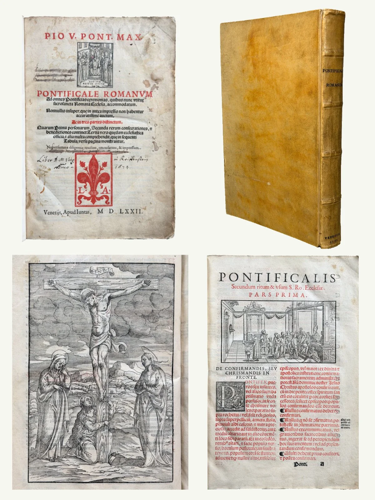1572 Roman Pontifical with Many Woodcuts - Pontificale Romanum