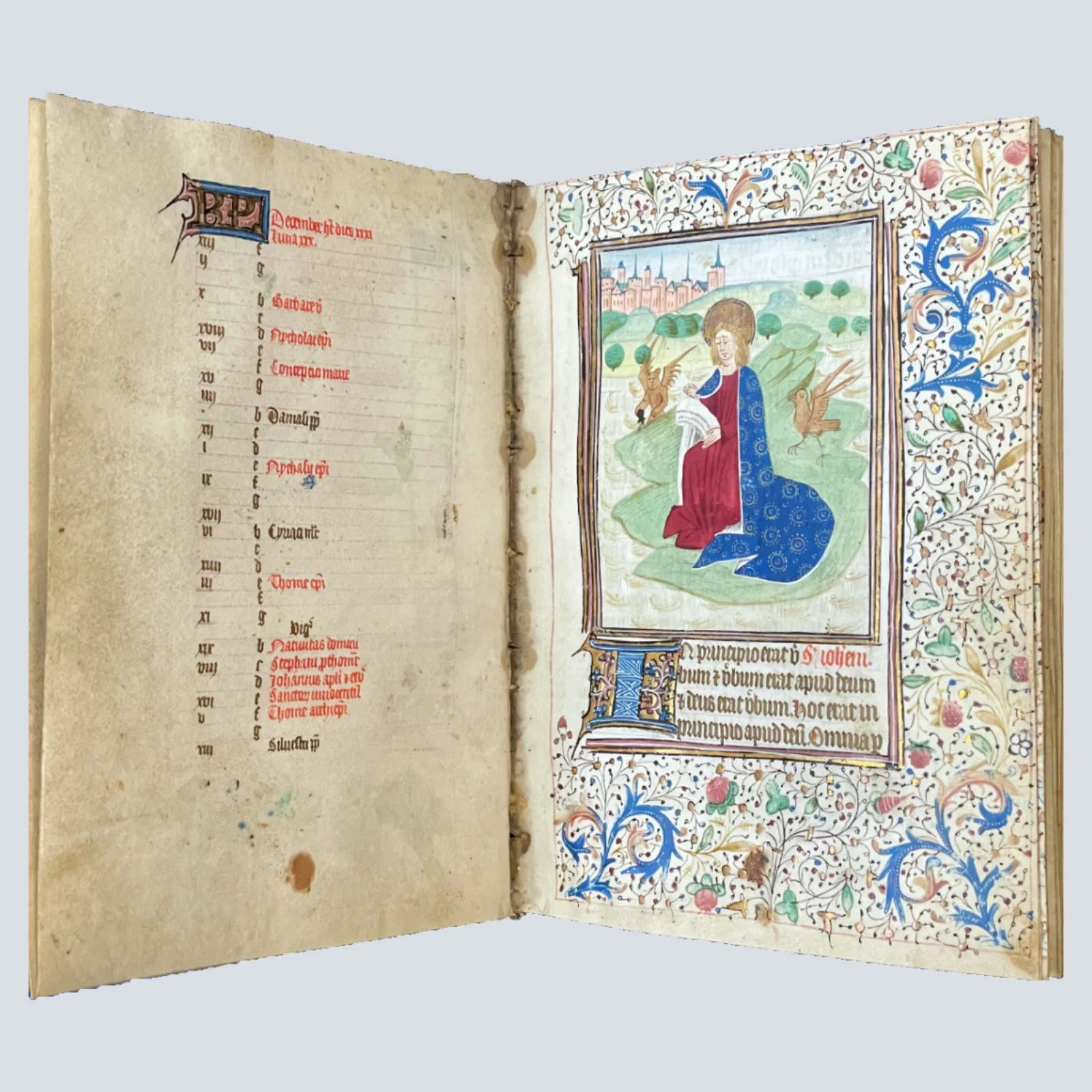 Illuminated Book of Hours produced in Ghent or Bruges around 1450
