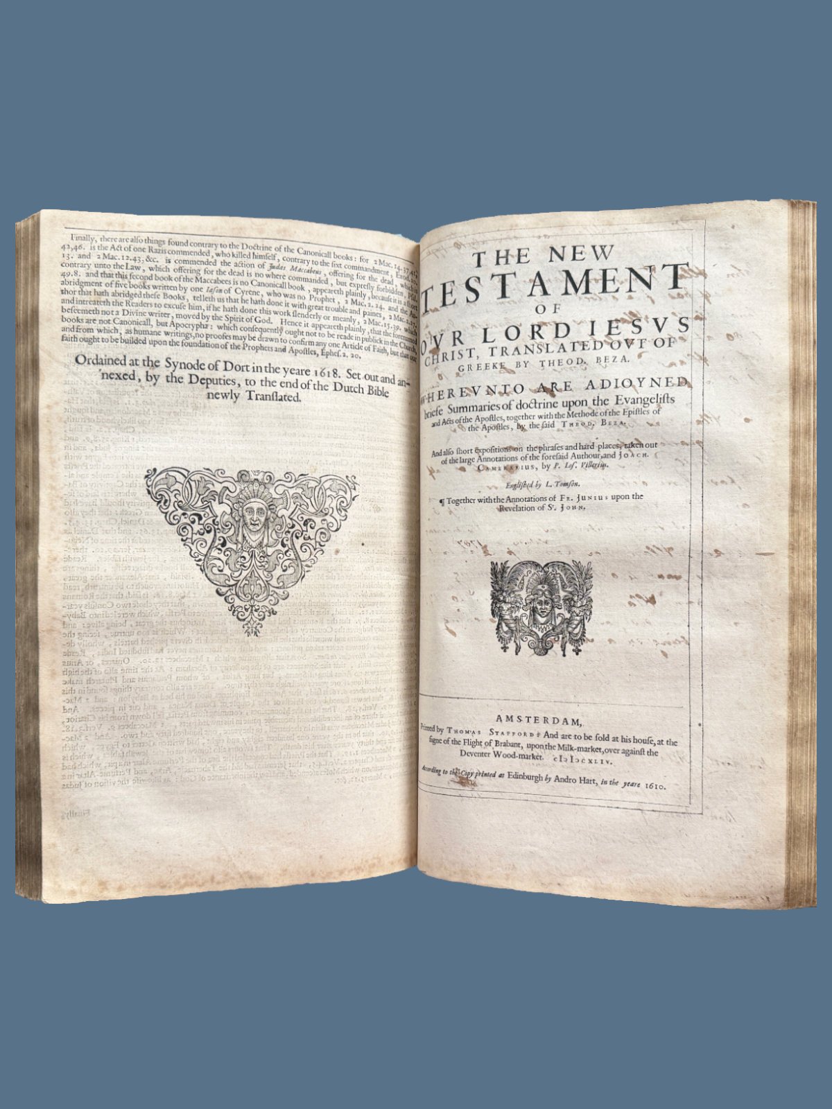 New Testament Title Page Breeches Bible