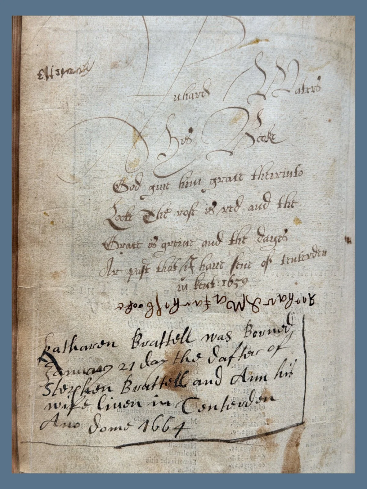 Handwritten Prayer in Geneva Bible