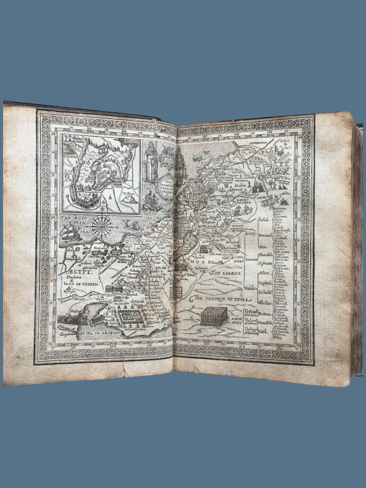 Double Page Map King James Bible