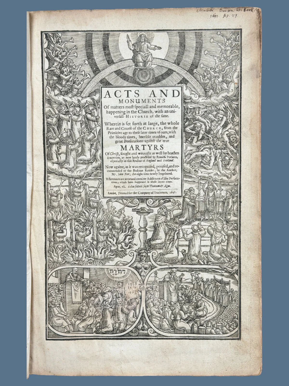 Foxe Book of Martyrs Title Page