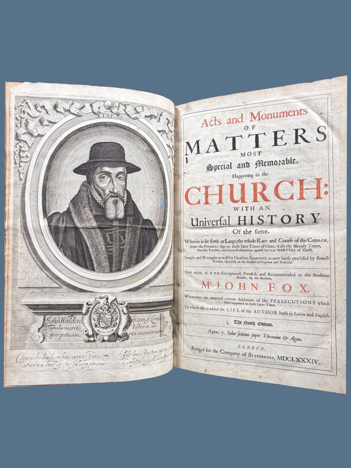 John Foxe Portrait Acts and Monuments