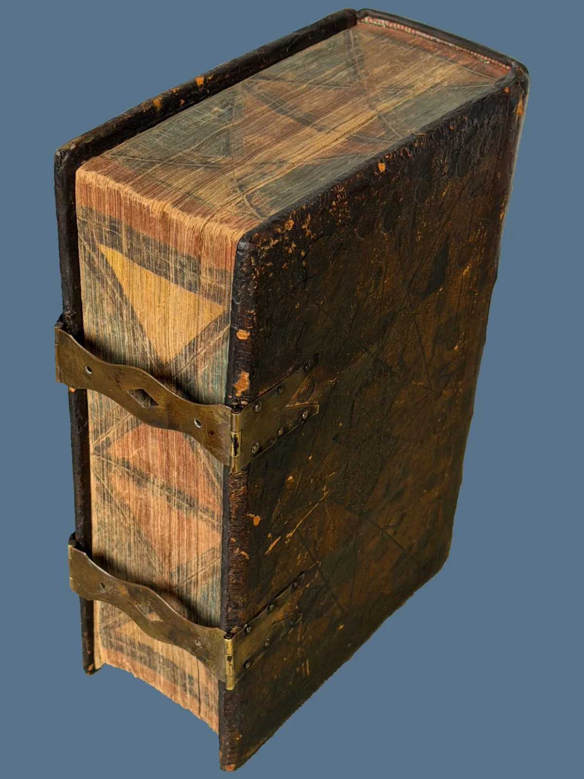 Geneva Bible with Painted Edges and Clasps