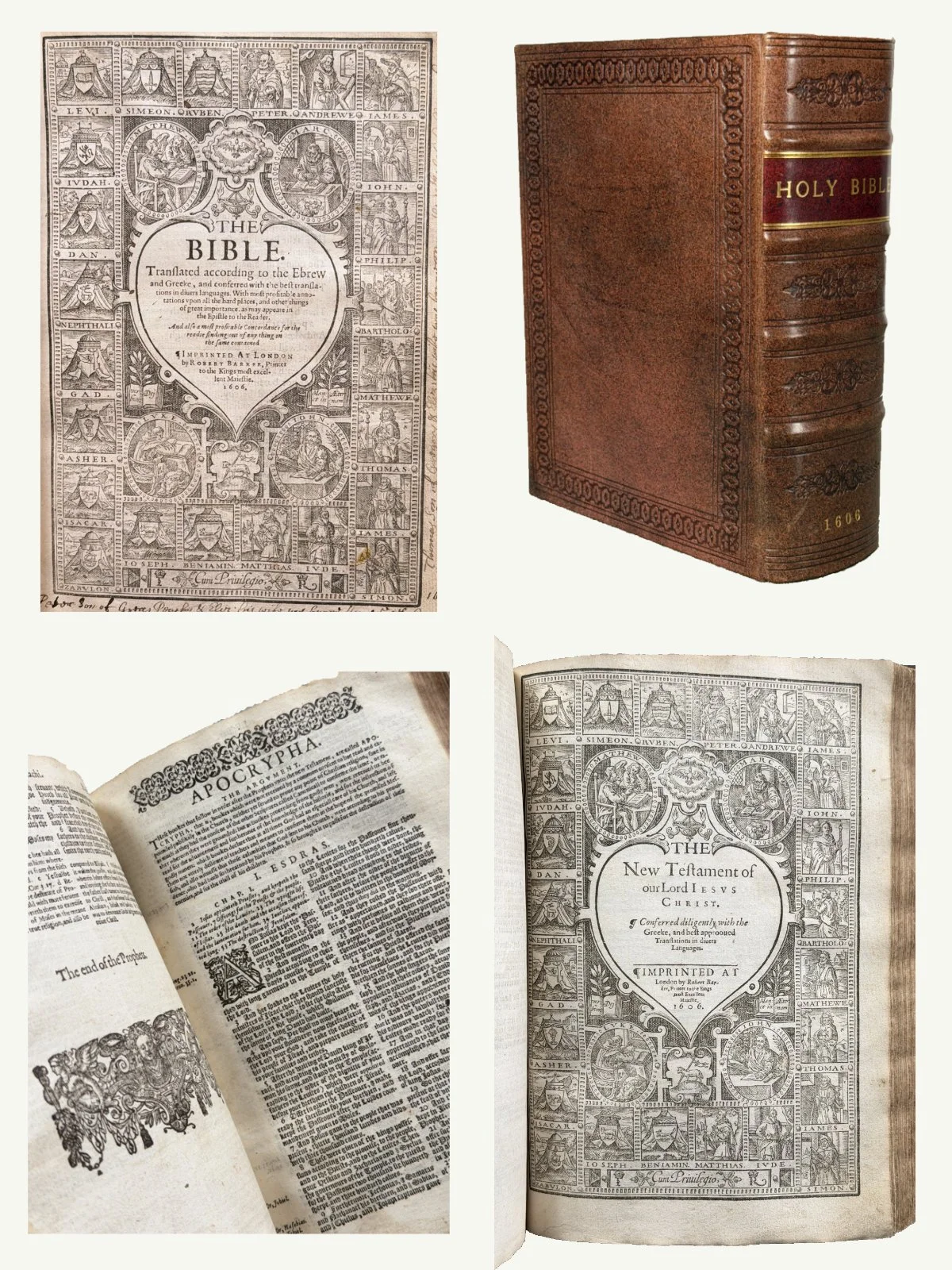 1606 Rebound Black Letter Geneva Bible