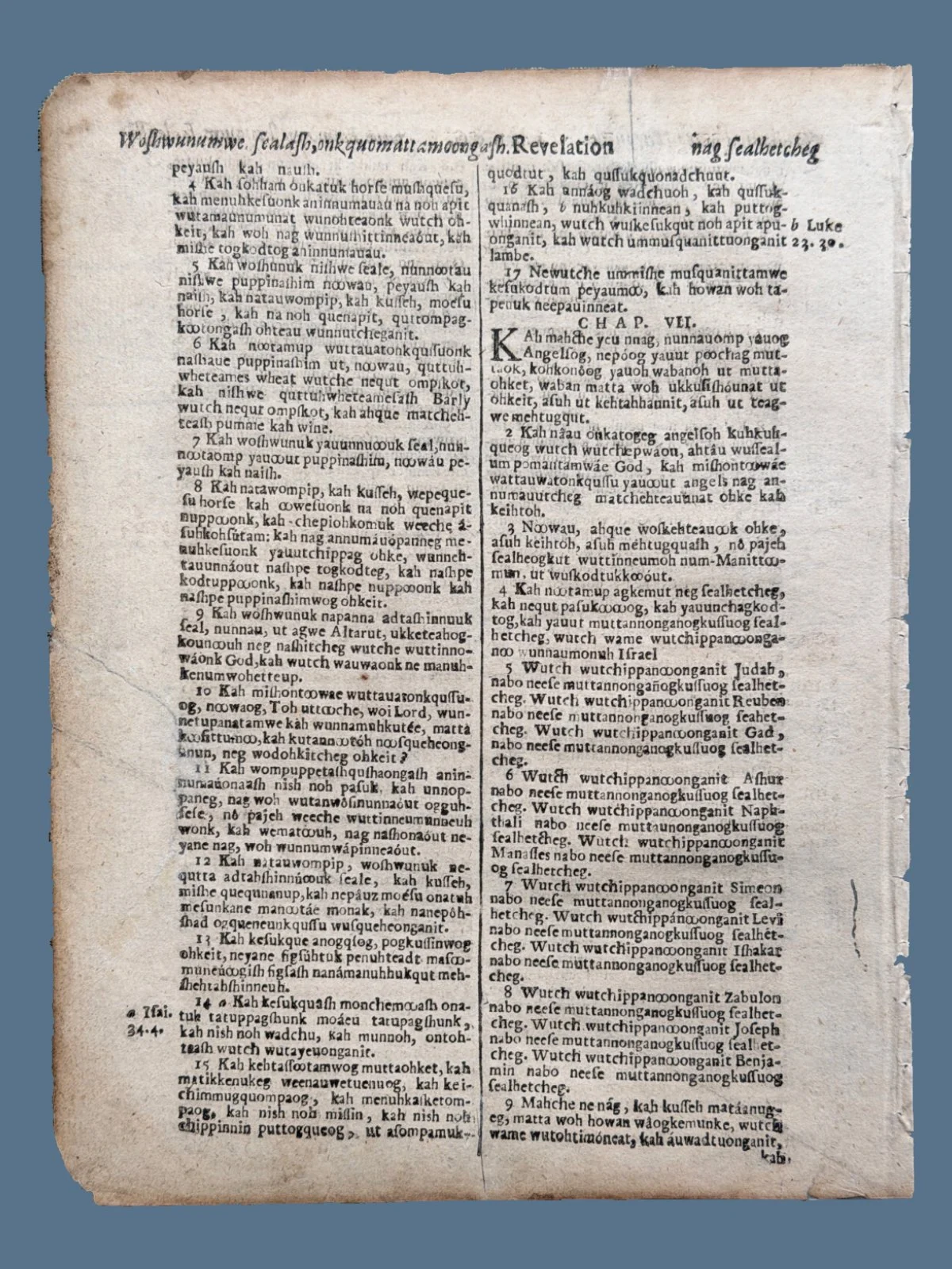First Scriptures Printed in America