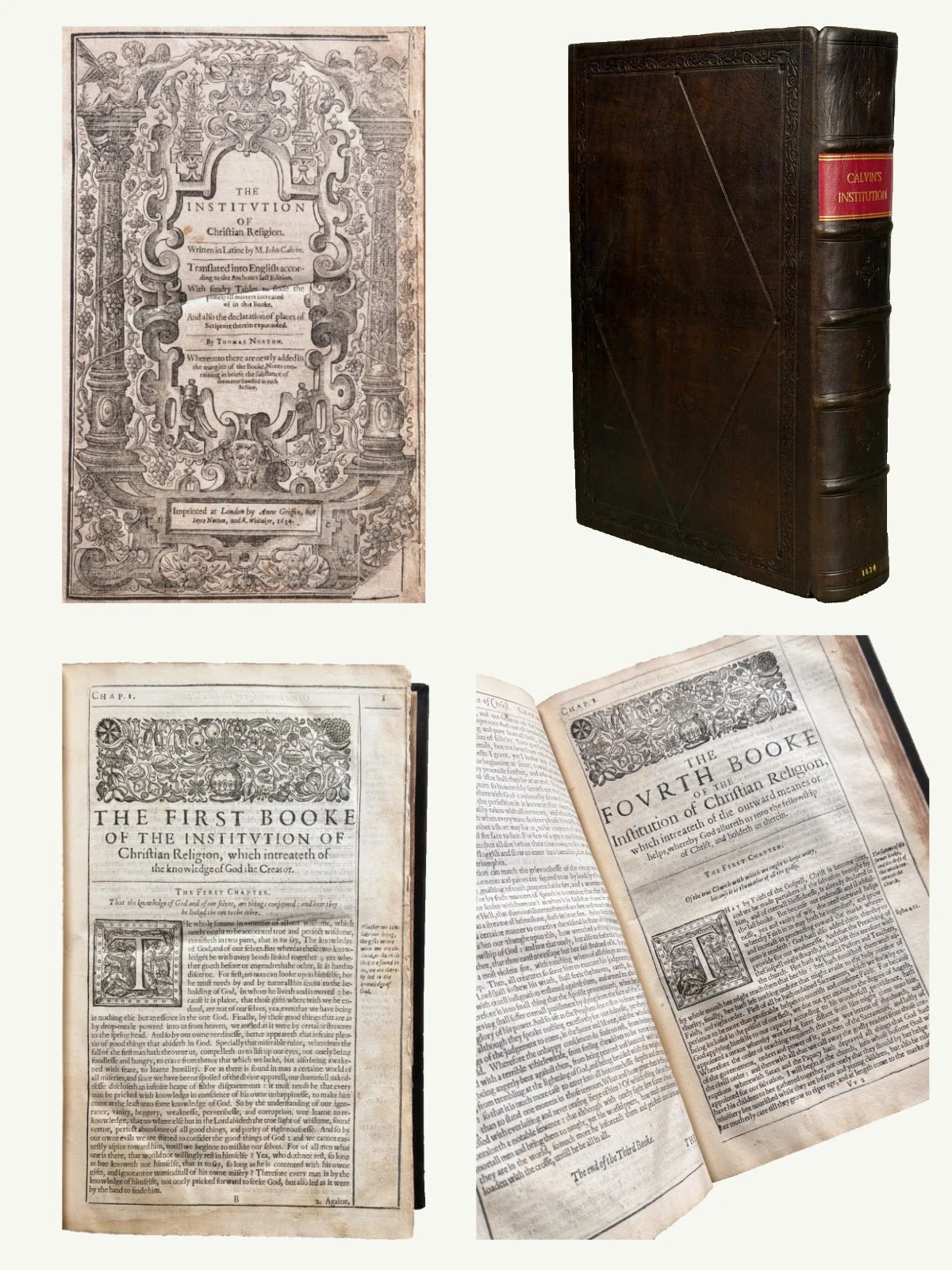 1634 John Calvin’s Institutes of the Christian Religion