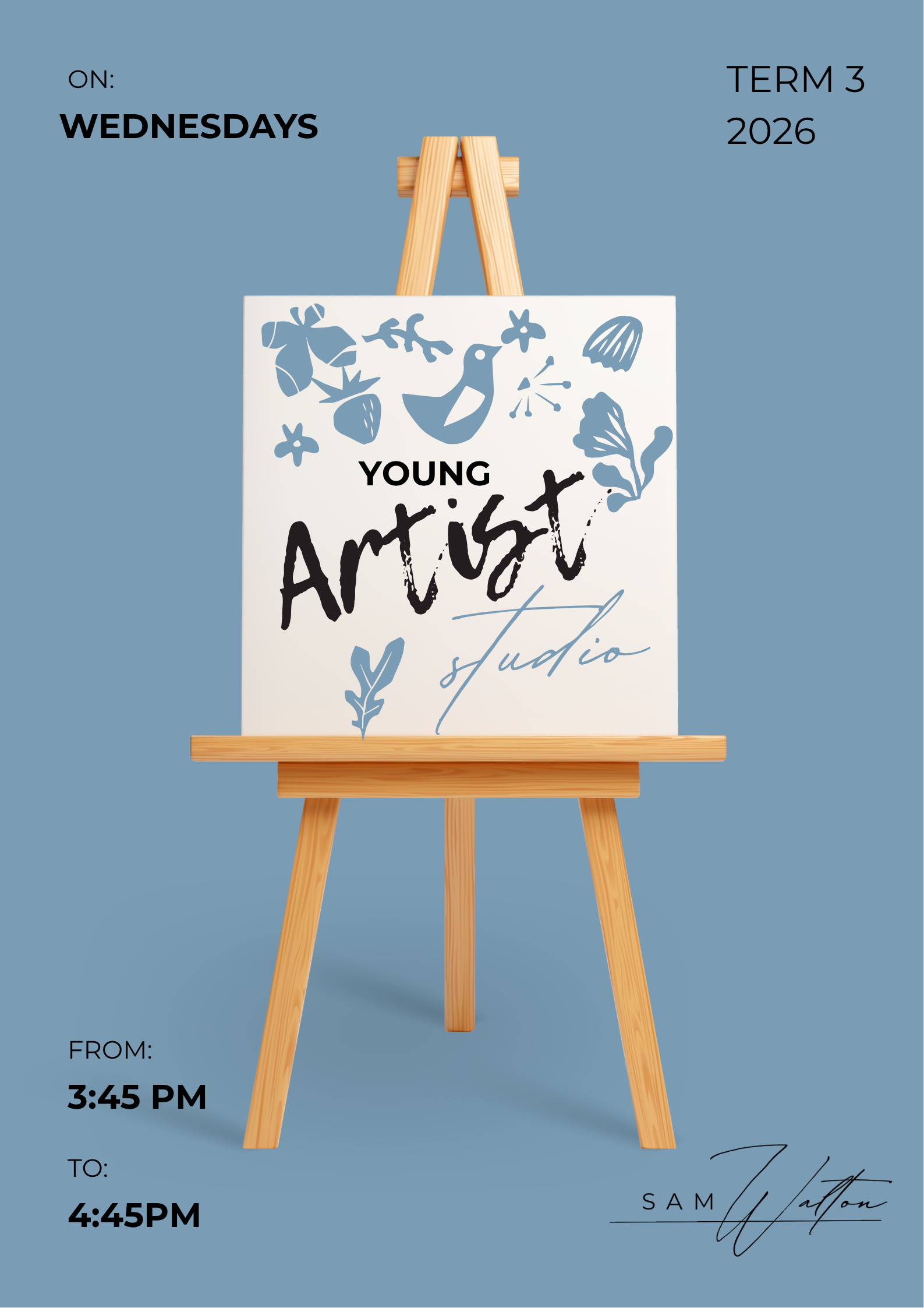 Orange Creative Easel Art Workshop School Club Poster -3.png