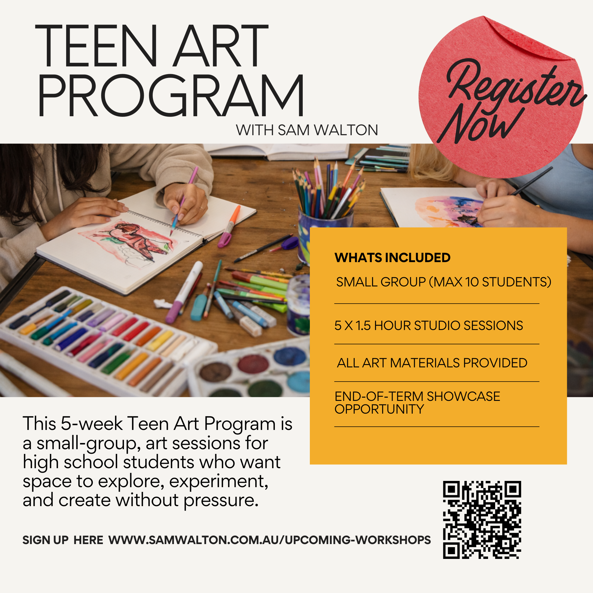 Teen Art Program – Term 1 (Pilot) — Sam Walton | Toowoomba Artist ...