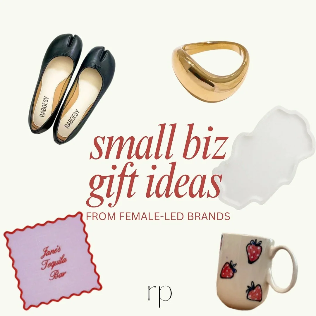 I had my team round up the gifts they&rsquo;re hoping to give and get from female-led small biz brands. In the midst of all the Black Friday / Cyber Monday deals, don&rsquo;t forget to shop small. I&rsquo;m challenging you to at least once this seaso