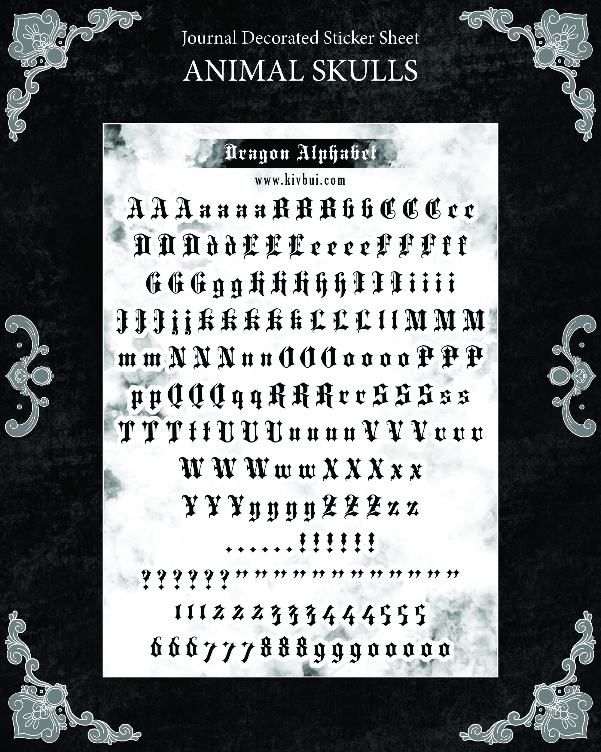 Sticker Sheets | Dragon Alphabet
