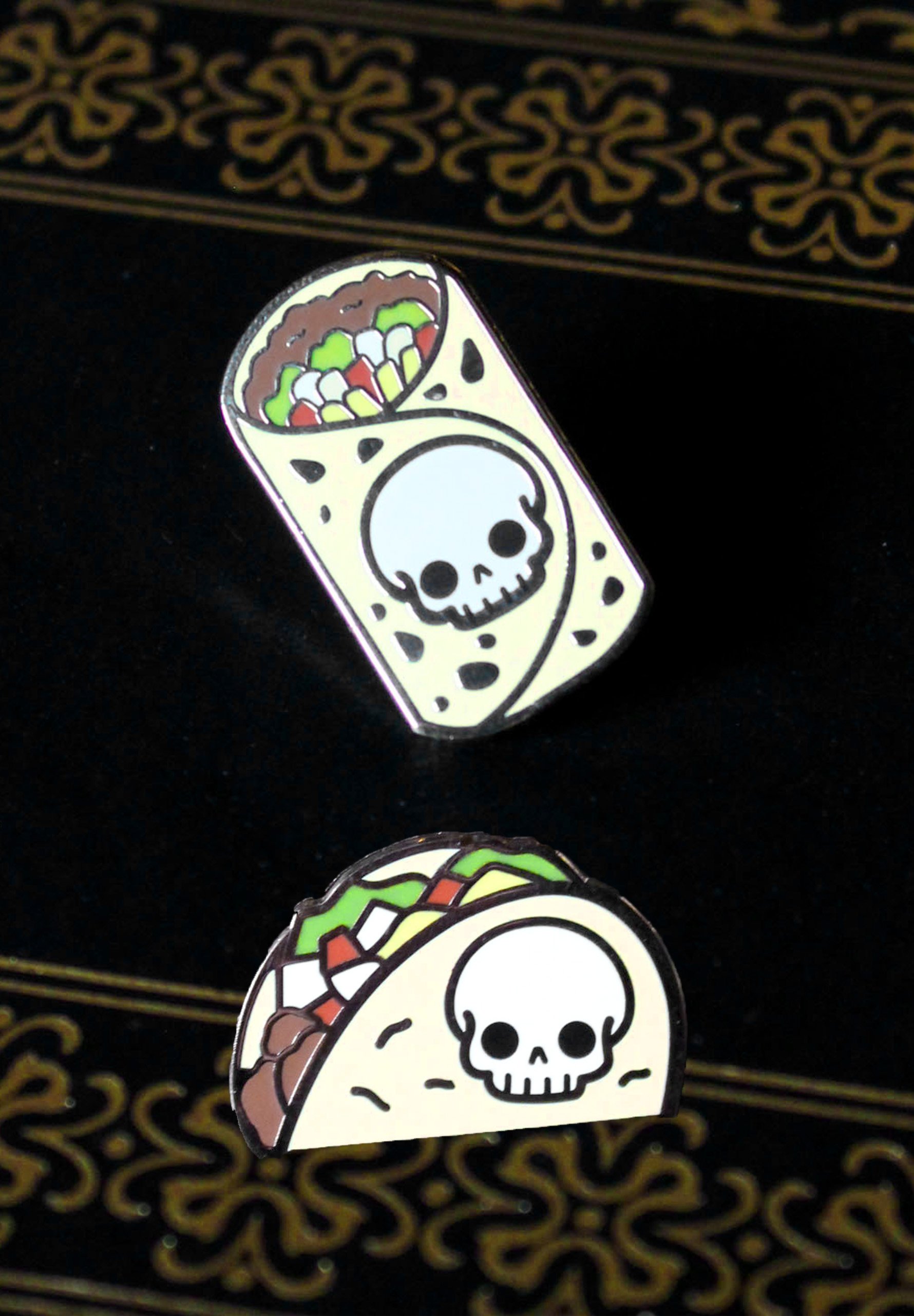 Enamel Pins | Burritos Tacos