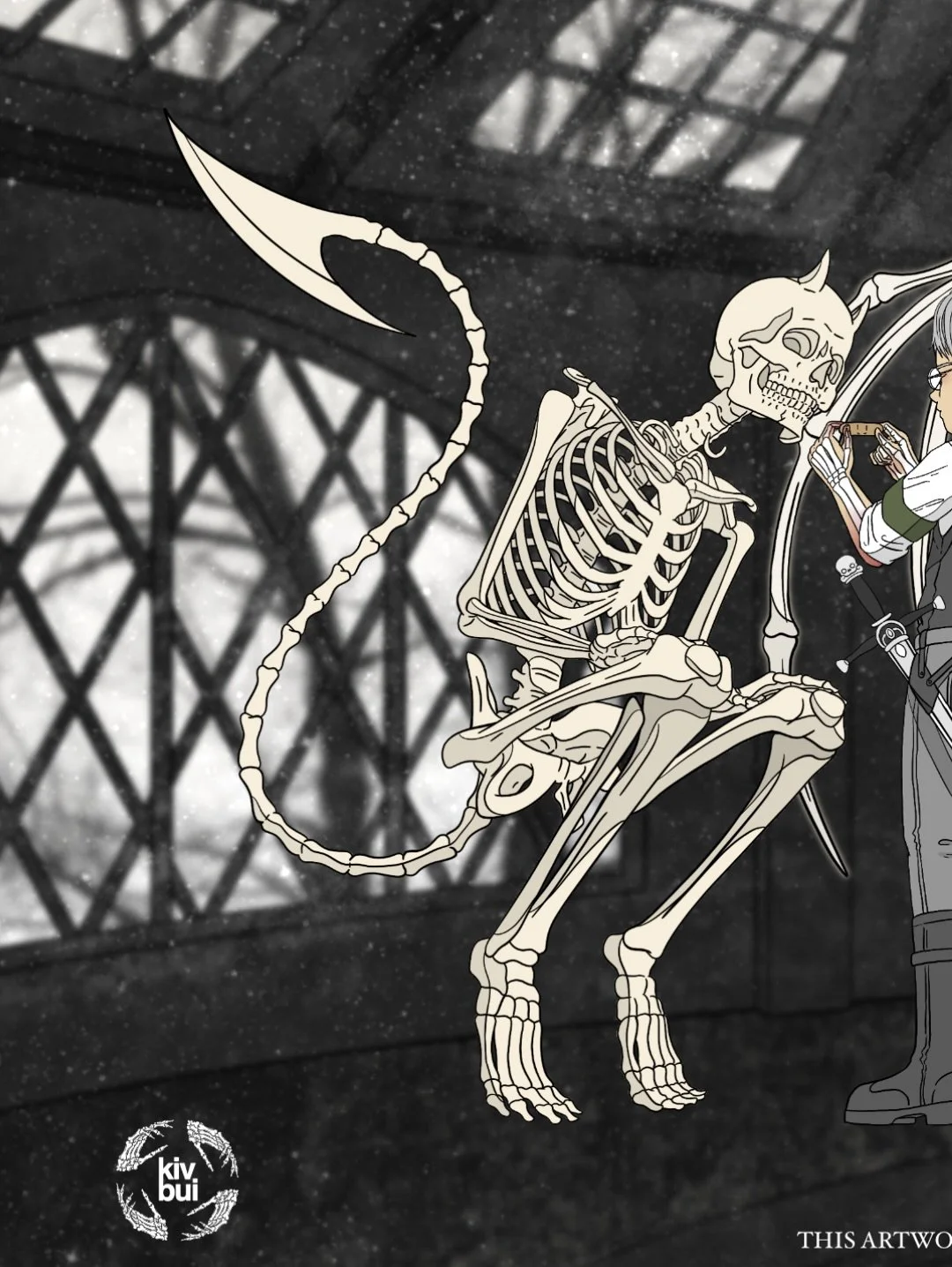 (3/3 Spread) Little Knight and Queen of The Lost Soul Kingdom and their hybrid skeletons.
-
#OriginalStory #OriginalCharacter #DarkAcademia #AboutKivBuiWorld TheLostSoulKingdom