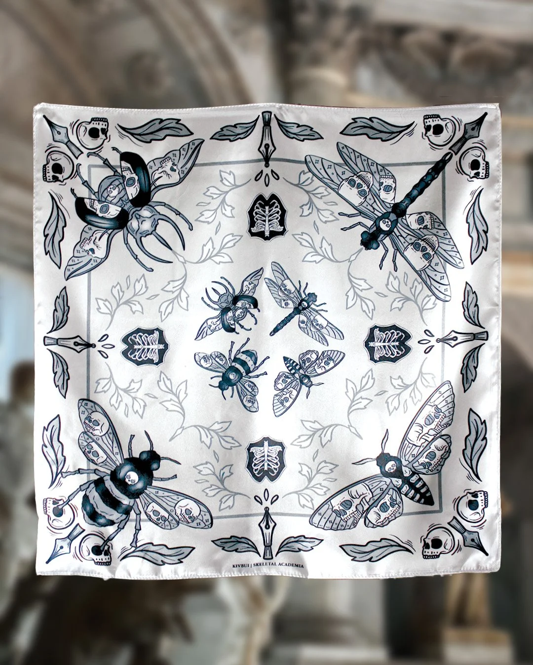 Silk Satin Scarf | Ivory